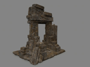 Ruin Gate 3D Model