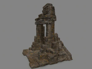 Ruin Gate 3D Model