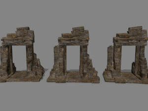 Ruin Gate 3D Model