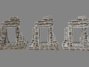 Ruin Gate 3D Model