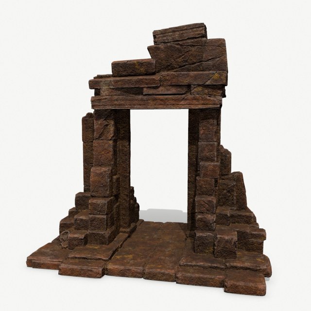 Rock Gate Model 3D .c4d .max .obj .3ds .fbx .stl .blend