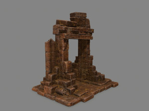 Rock Gate Model 3D