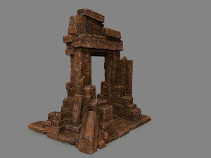 Rock Gate Model 3D