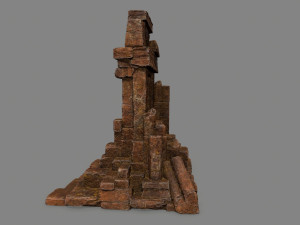 Rock Gate Model 3D