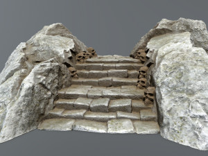 Ruin Stairs 3D मॉडल