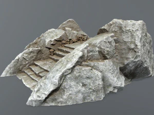 Ruin Stairs 3D Model