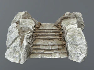 Ruin Stairs 3D Model