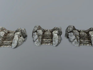 Ruin Stairs 3D Model