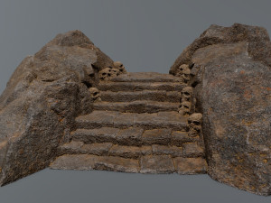 Ruin Stairs Model 3D