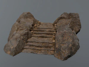 Ruin Stairs 3D Model