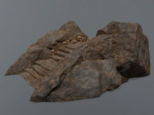 Ruin Stairs 3D Model