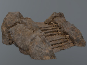 Ruin Stairs Model 3D