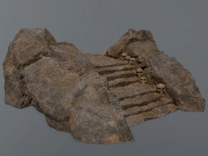 Ruin Stairs 3D Model