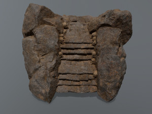 Ruin Stairs Model 3D