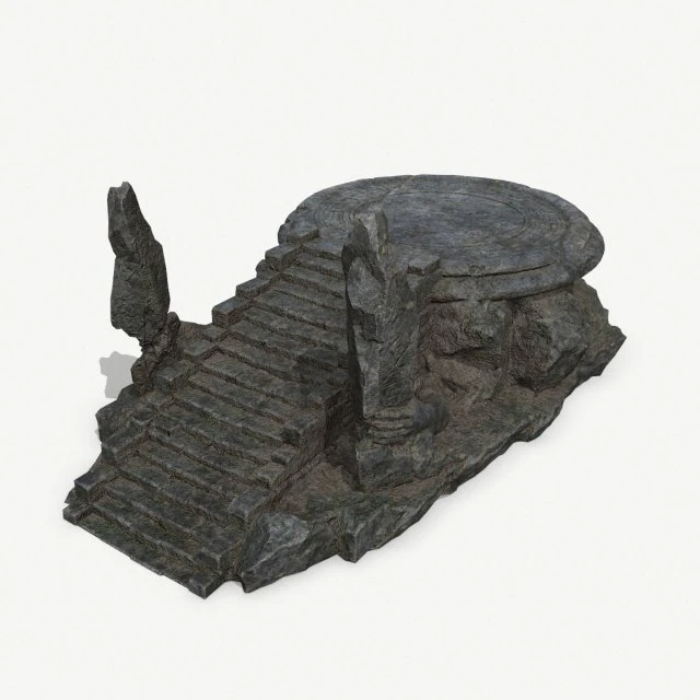 Temple 3D Model .c4d .max .obj .3ds .fbx .stl .blend 