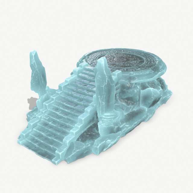 Ice temple 3D Model .c4d .max .obj .3ds .fbx .stl .blend 