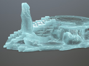 Ice temple 3D Model