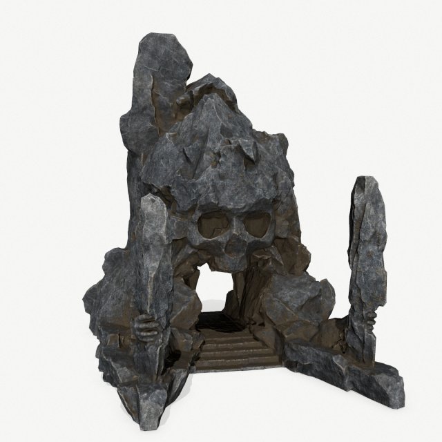 Skull Gate 3D 模型 .c4d .max .obj .3ds .fbx .stl .blend 