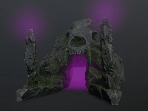 Skull Rock 3D Model