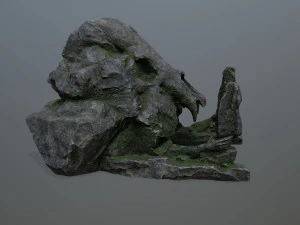 Skull Rock 3D Model