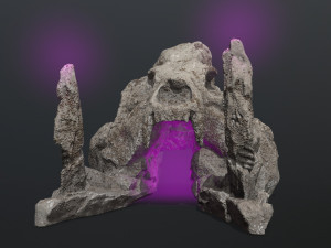 Skull gate 3D-Modell