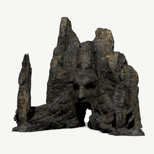 Rock Gate 3D Model .c4d .max .obj .3ds .fbx .stl .blend 