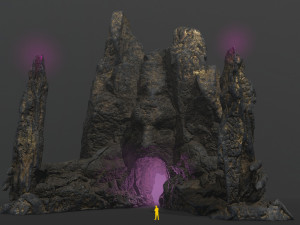 Rock Gate Model 3D