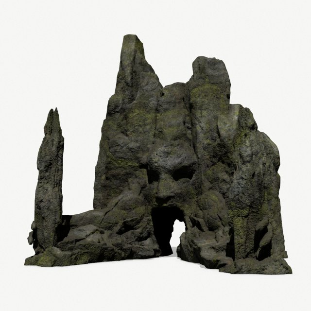 Rock Gate 3D 模型 .c4d .max .obj .3ds .fbx .stl .blend 