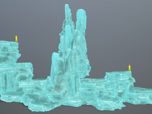 Ice rocks 3D मॉडल