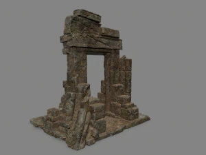 Ruin Gate 3D Model