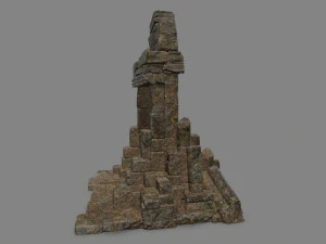 Ruin Gate 3D Model