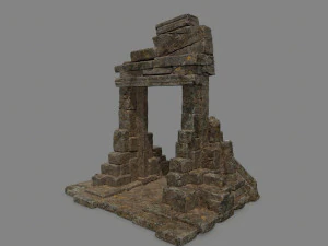 Ruin Gate 3D Model