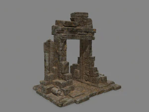 Ruin Gate 3D Model
