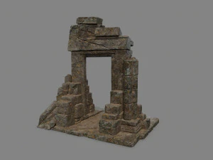 Ruin Gate 3D Model