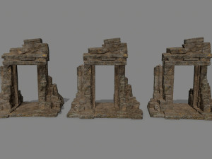 Ruin Gate 3Dモデル