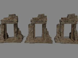 Ruin Gate 3D Model