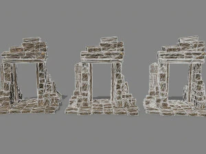 Ruin Gate 3D Model