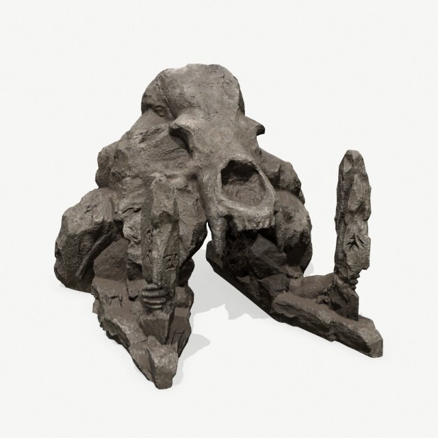 Skull Gate 3D 모델 .c4d .max .obj .3ds .fbx .stl .blend