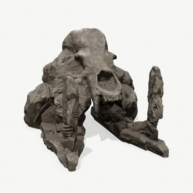 Skull Gate 3D Model .c4d .max .obj .3ds .fbx .stl .blend 