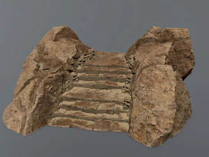 Ruin Stairs 3D Model