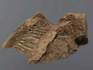 Ruin Stairs 3D Model
