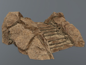 Ruin Stairs Modelo 3D