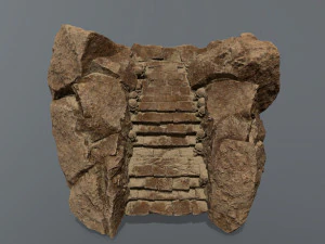 Ruin Stairs 3D Model