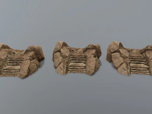 Ruin Stairs 3D Model