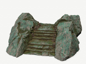 Ruin Stairs 3D Model