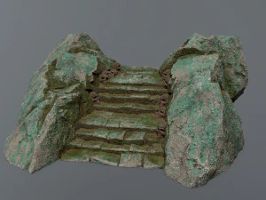 Ruin Stairs 3D Model