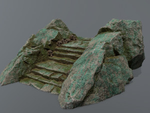 Ruin Stairs 3D Model