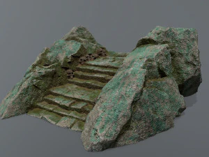Ruin Stairs 3D Model