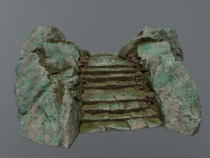 Ruin Stairs 3D Model