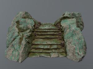 Ruin Stairs 3D Model
